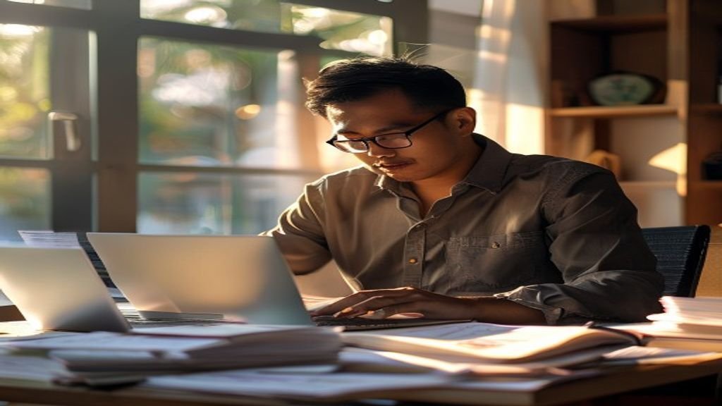 Grafik pertumbuhan keuangan perusahaan yang stabil dan meningkat